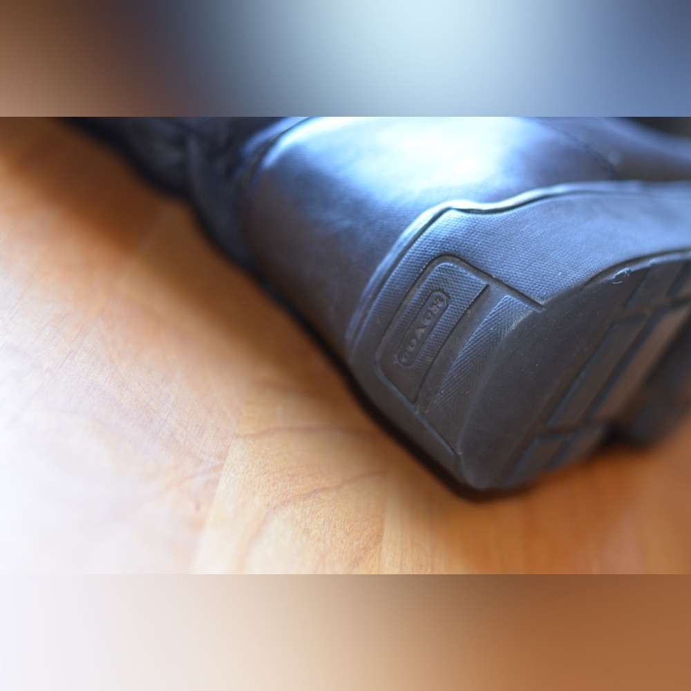 Coach Kayla Black Boot Women’s Size 8.5 Signature Print - Picture 6 of 16